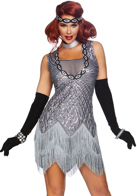 flapper costume with sleeves|adult flapper costume for women.